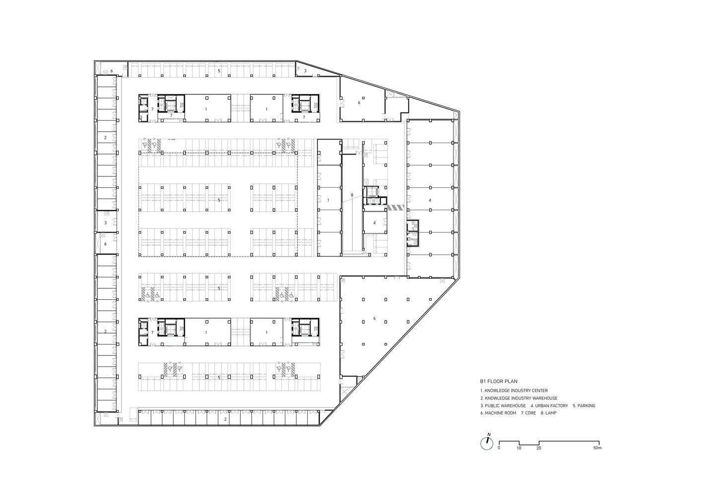 韩国 Yonginsi 吉洪商务园区多功能办公建筑丨KARO 建筑事务所-33