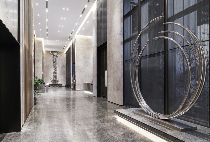 沈阳龙湖天奕售楼处——现代亚太文化交融设计-6