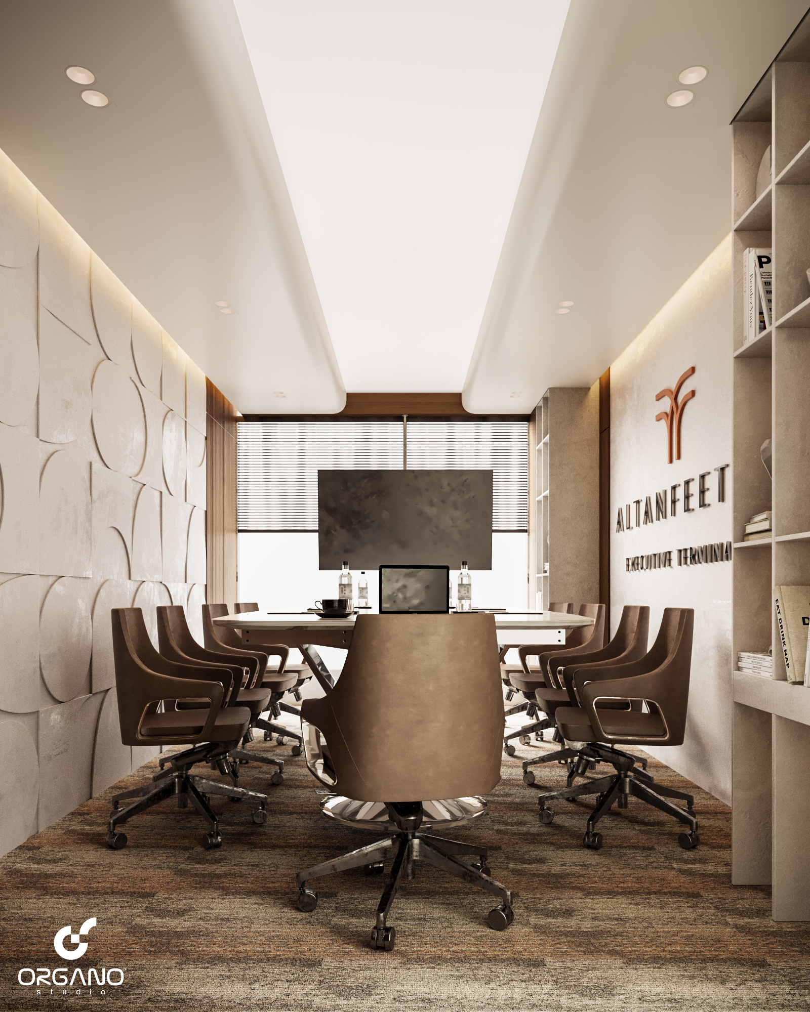 机场会议及吸烟室,女孩房设计丨沙特阿拉伯利雅得-8