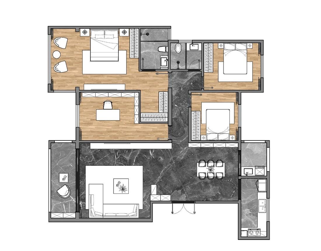法式简约风，打造高档卫生的居住空间-0