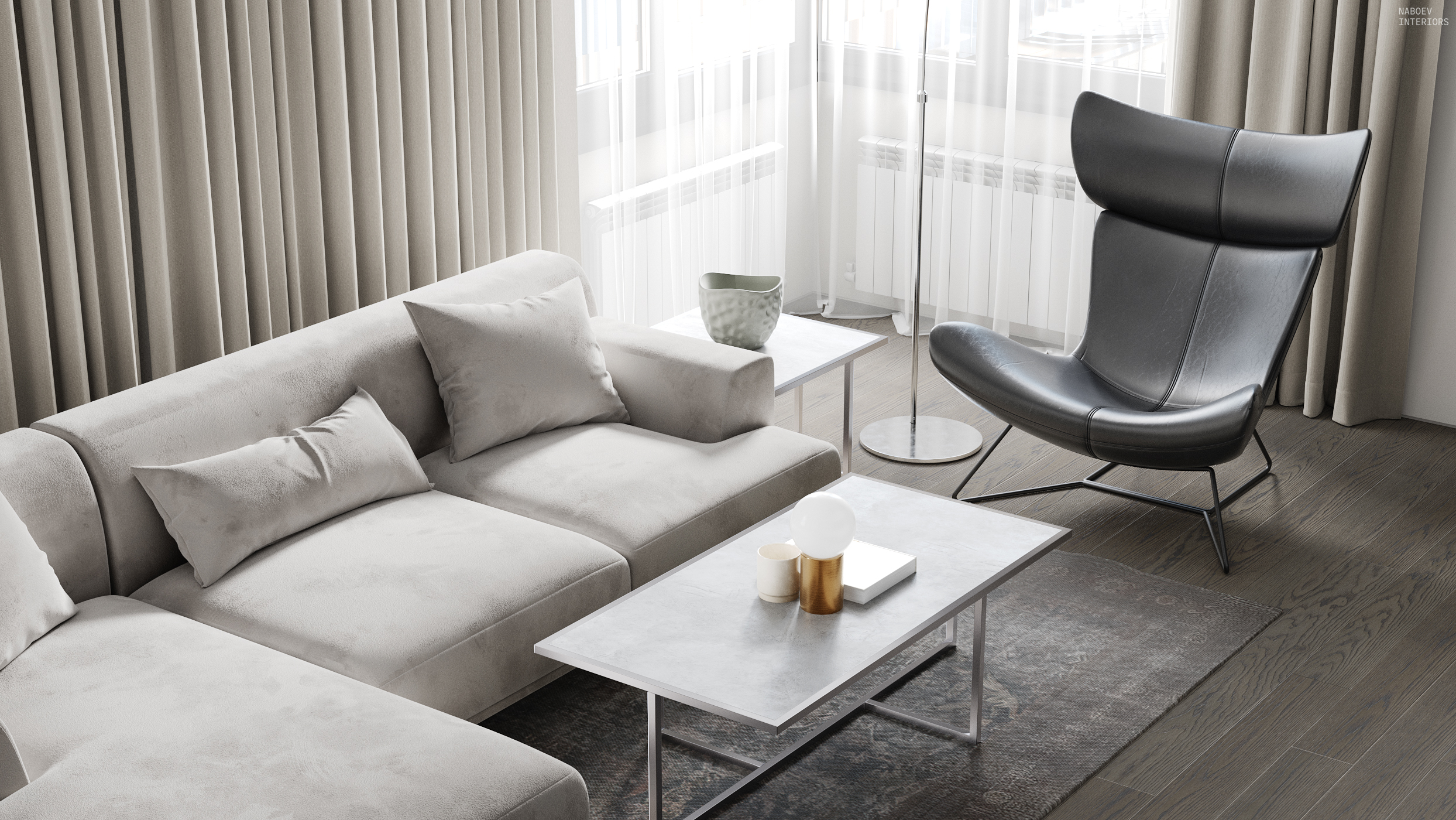 ЖК «Румянцевопарк» 公寓室内设计丨Набоев Д.А.-6