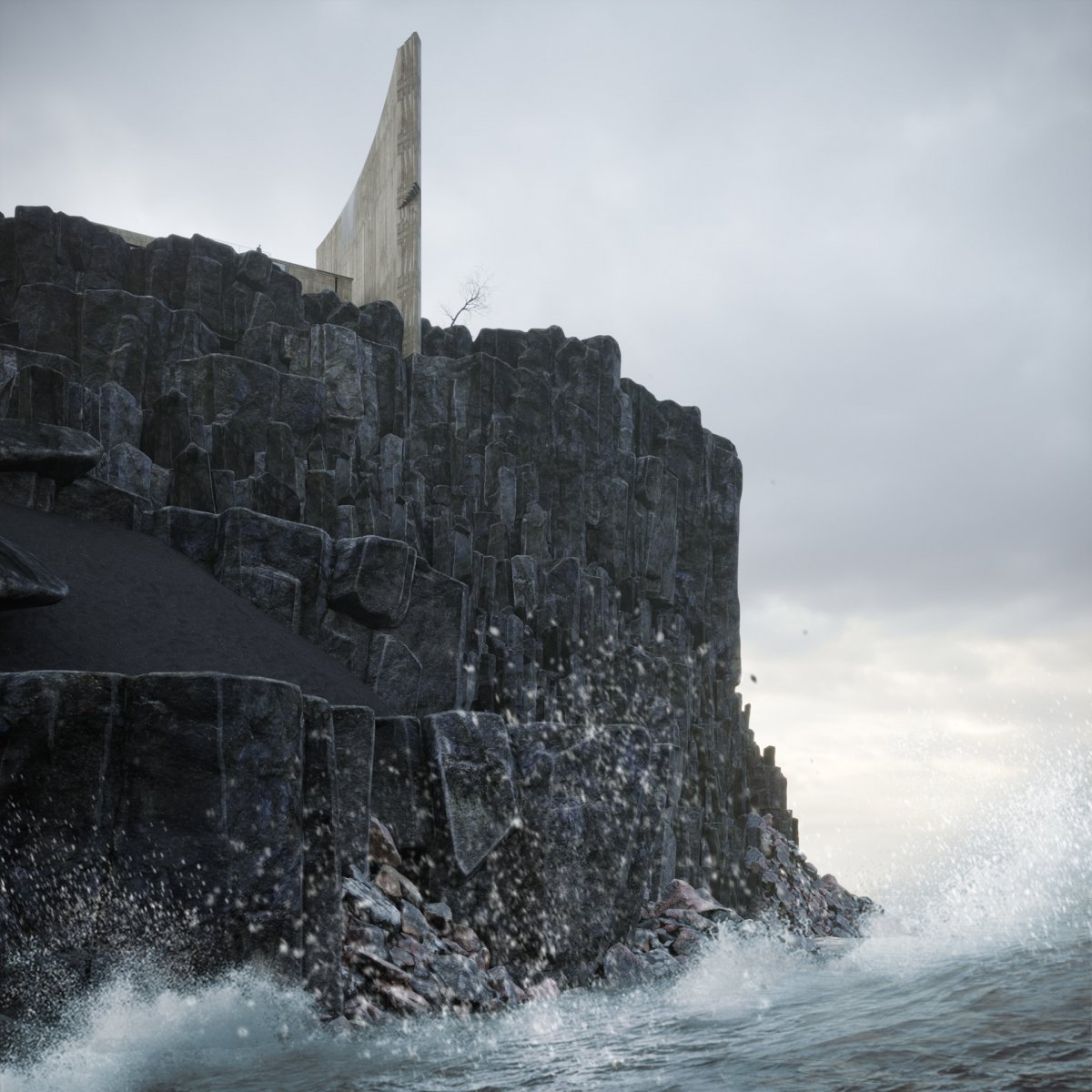 混凝土中的黑色沙滩 | 开罗设计师 Mahmoud Sherif 的创意之作-3