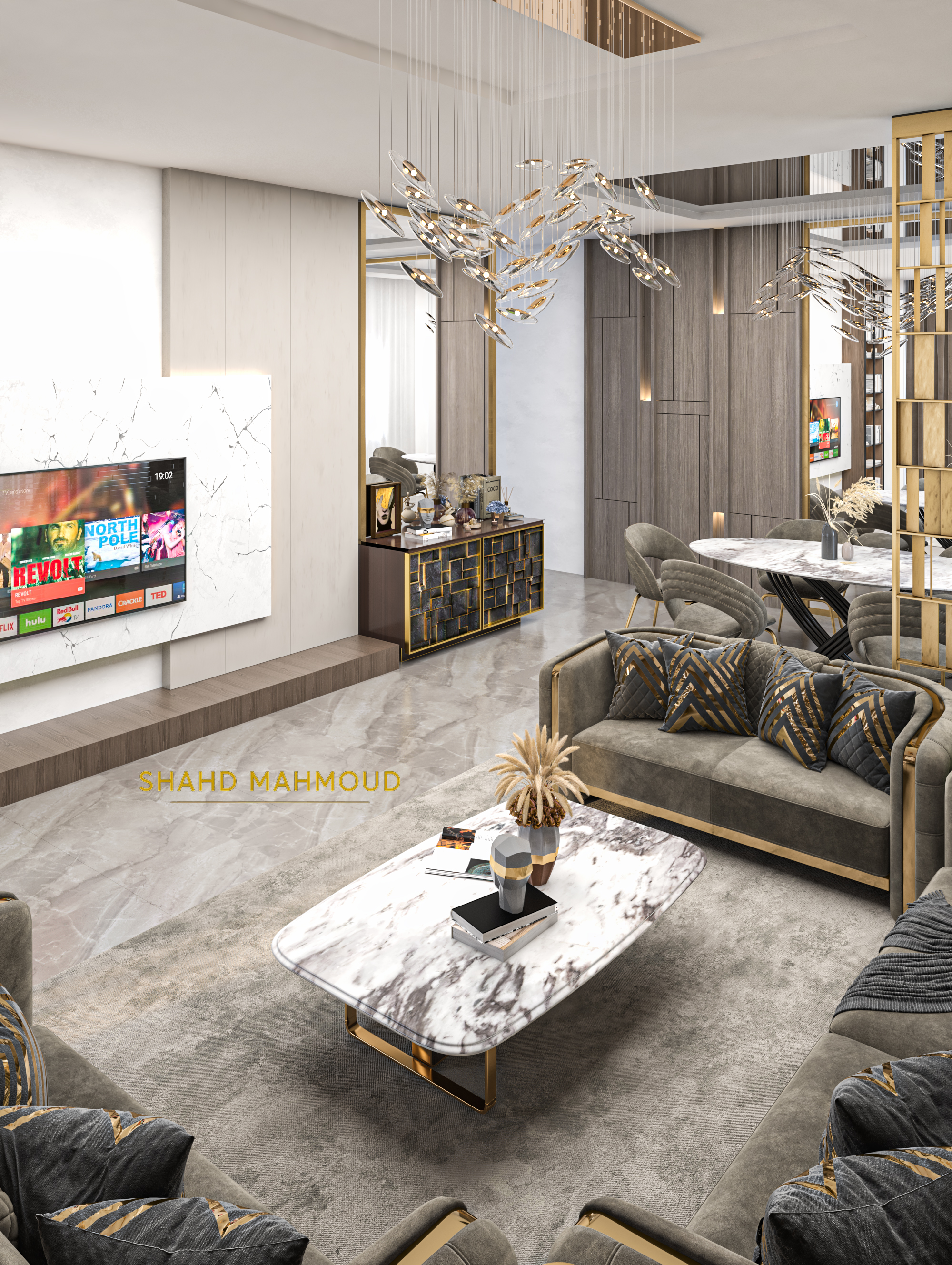 Modern Living & Dining Interior-6