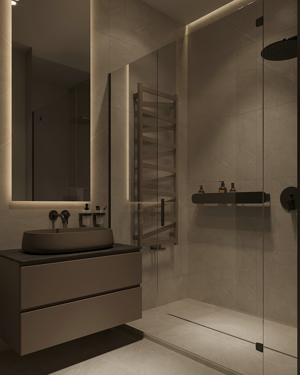 高级灰色系公寓设计-10