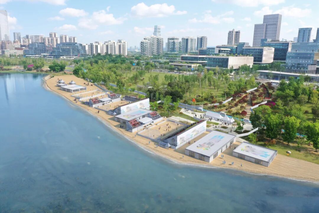 媒体关注丨可调节地台、沙滩“秒还原”！成都世运会兴隆湖沙滩赛场精妙设计让“2D图纸”变“3D赛场”！-9