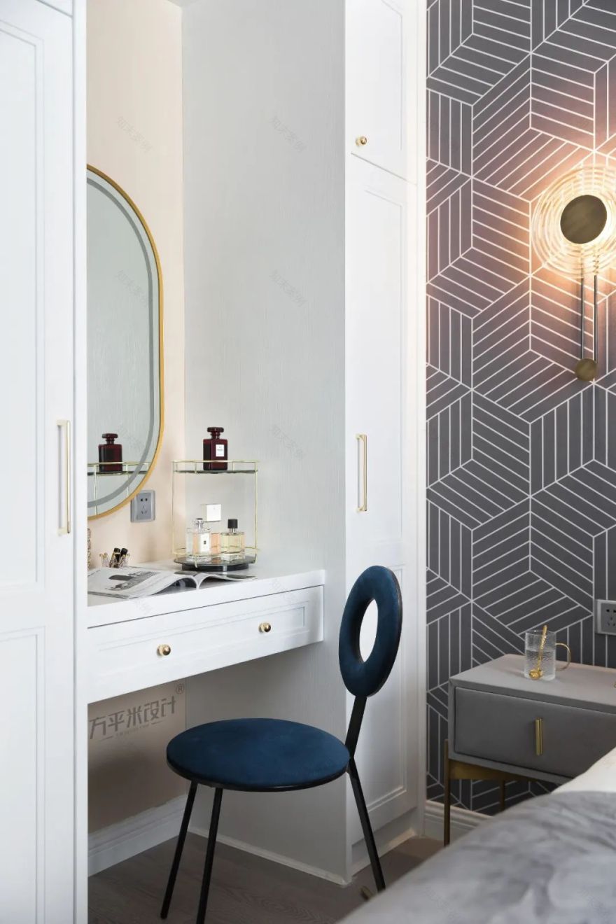 轻美式混搭,粉色温馨的新家设计-73