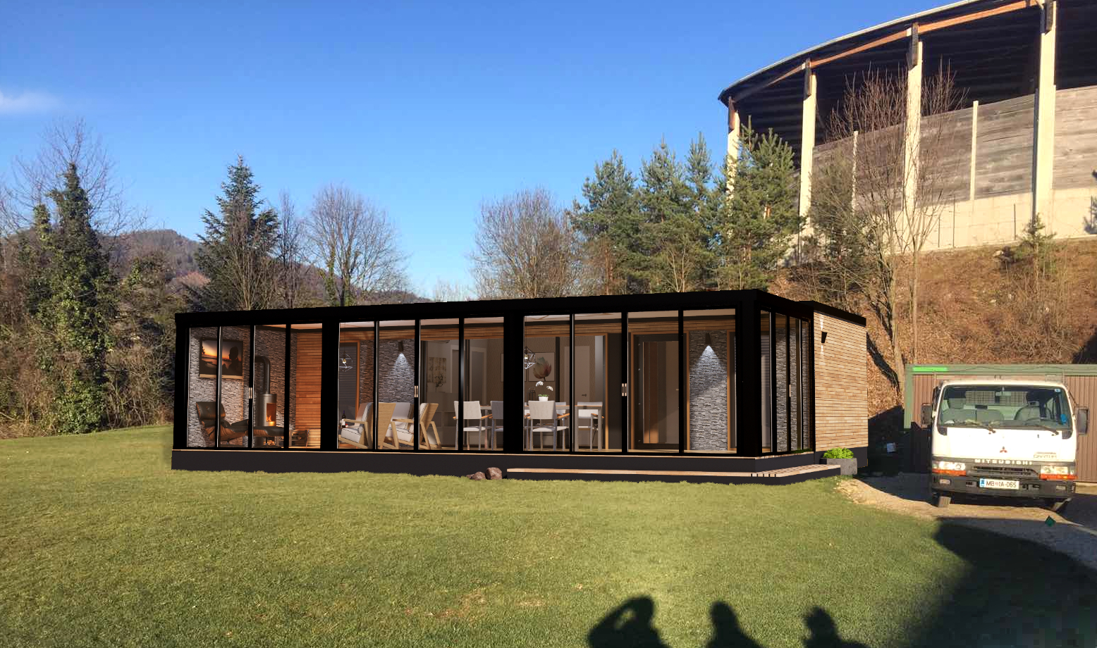 Mobilna/ Počitniška Hiška z Zimskim Vrtom K47-22