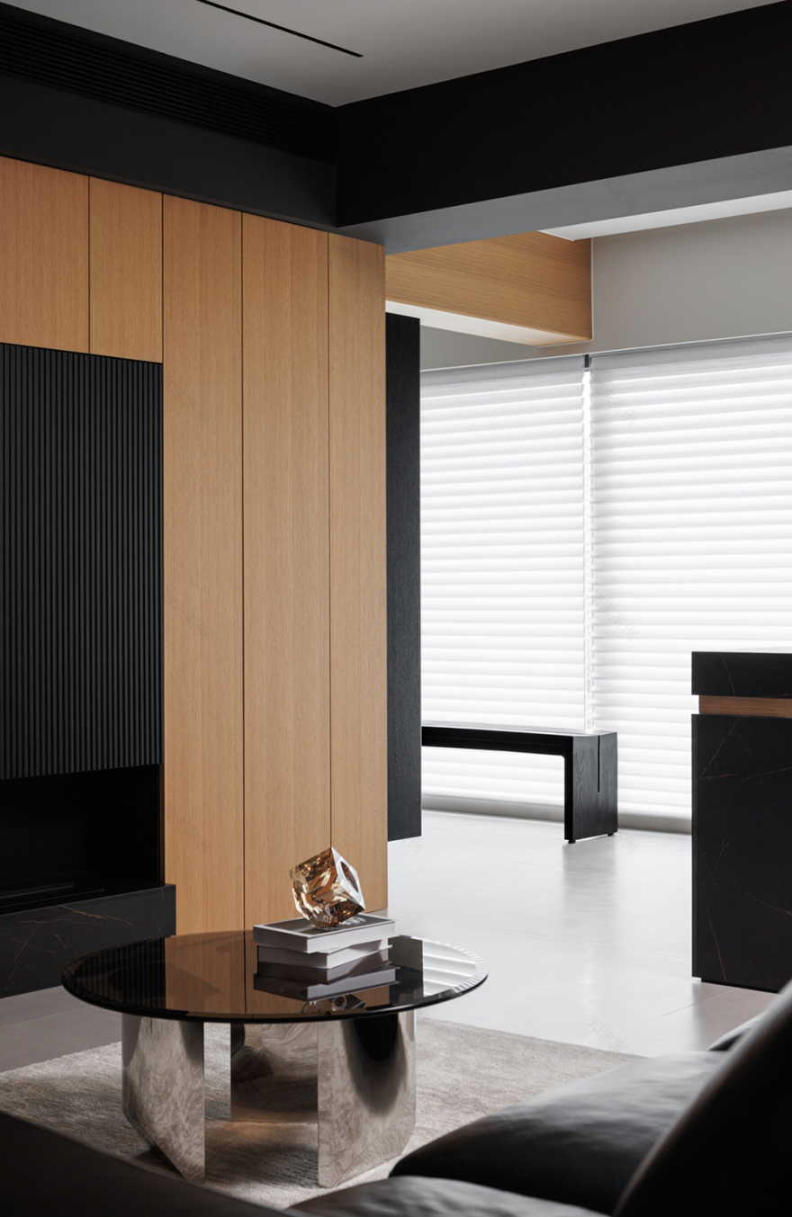 私宅设计:黑白之间,极致简约丨中国成都丨成都宏福樘设计,巴克空间设计-12