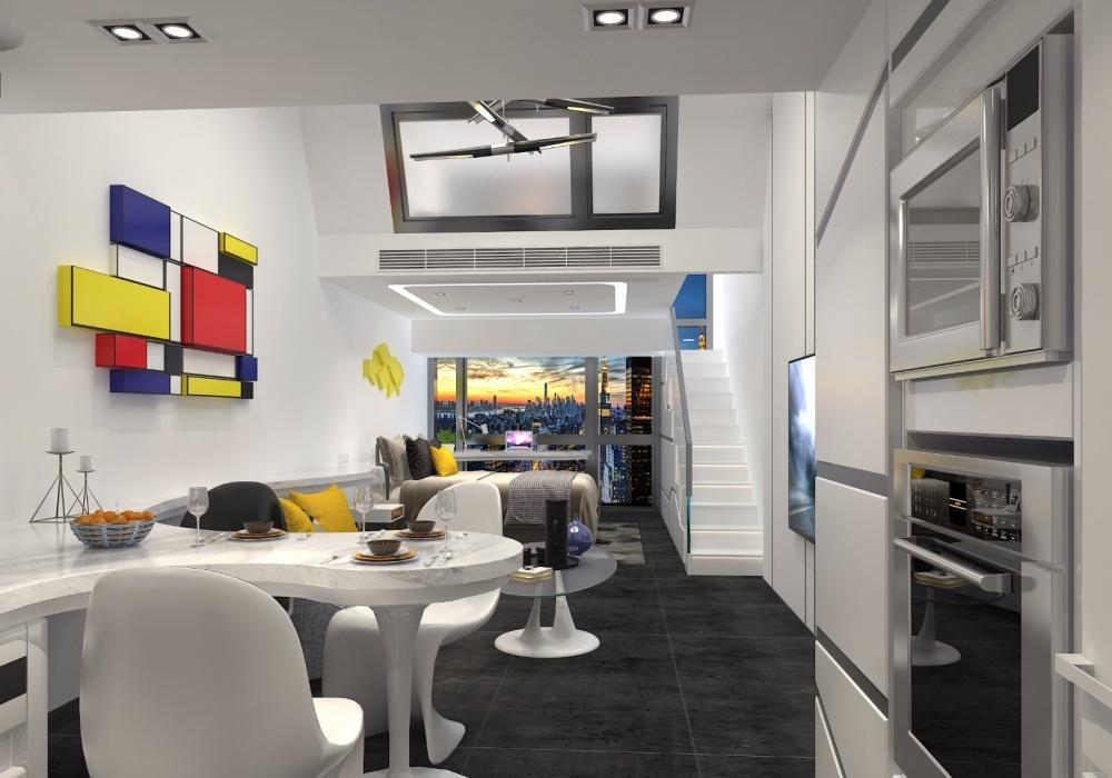 层高 4.2 米的“枫景华庭”两口之家设计-8