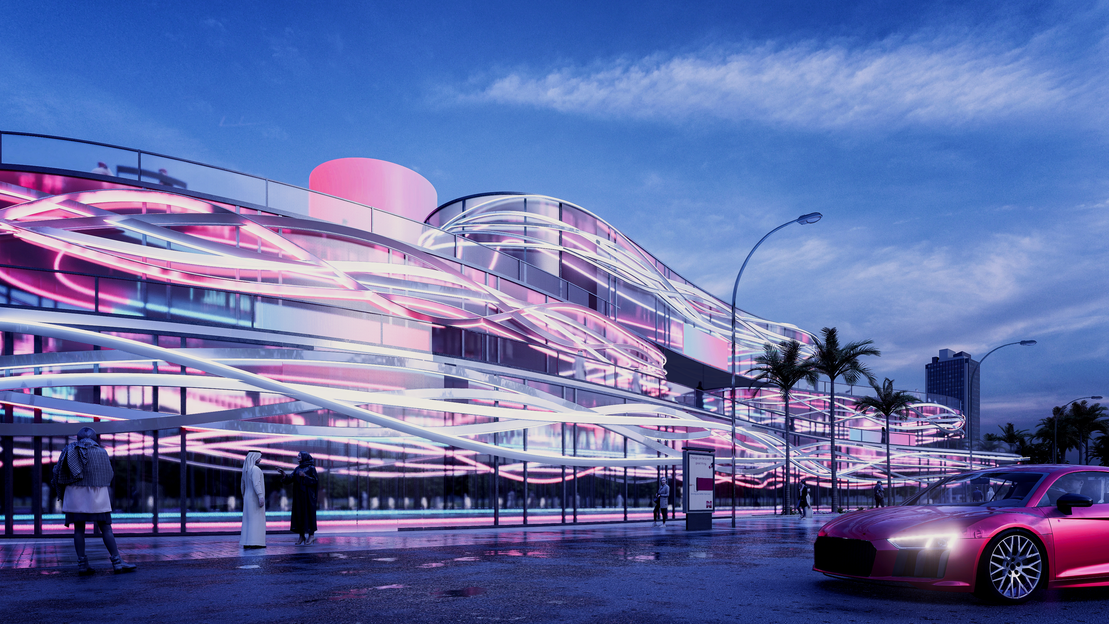 OPM商业综合体
注:这里Comple·可能是Complex拼写有误,Complex常见有综合体;建筑群等意思 丨沙特阿拉伯利雅得丨UDAAR Studio-22