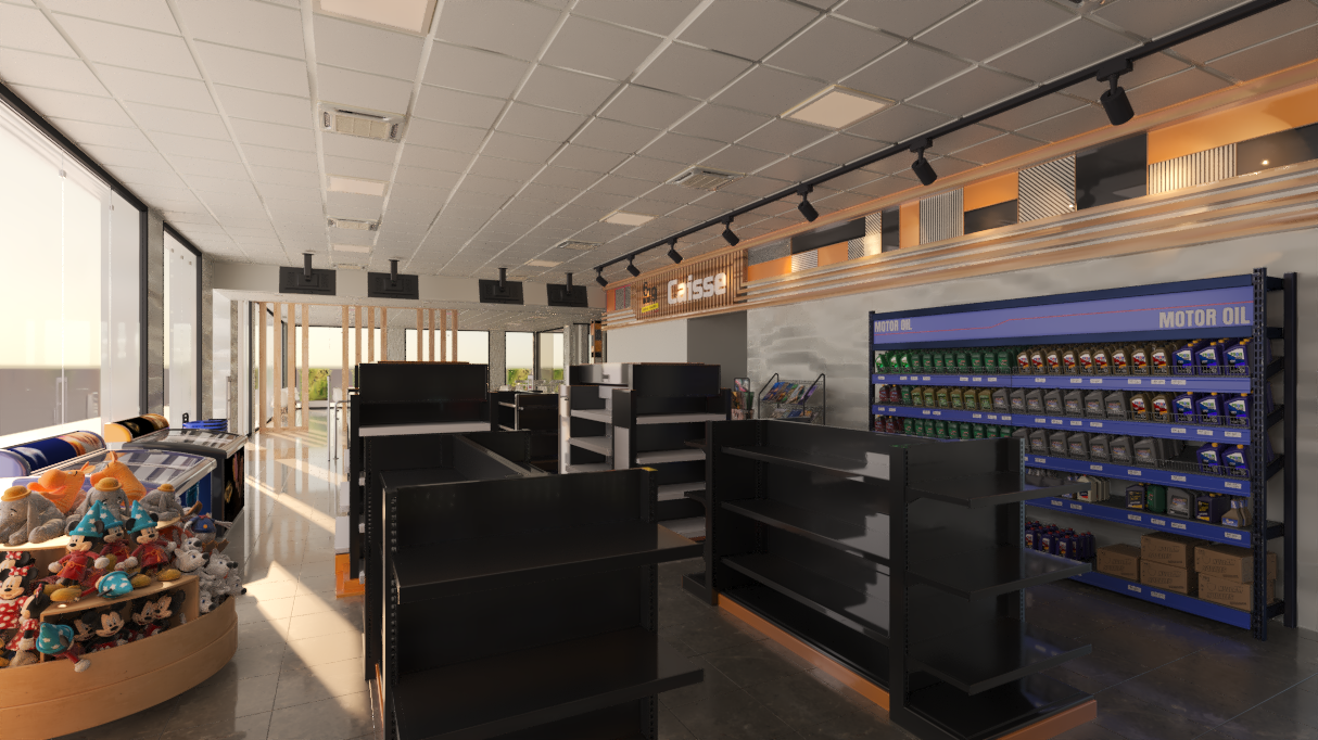 加油站的美食广场和商店设计 · 突尼斯-8