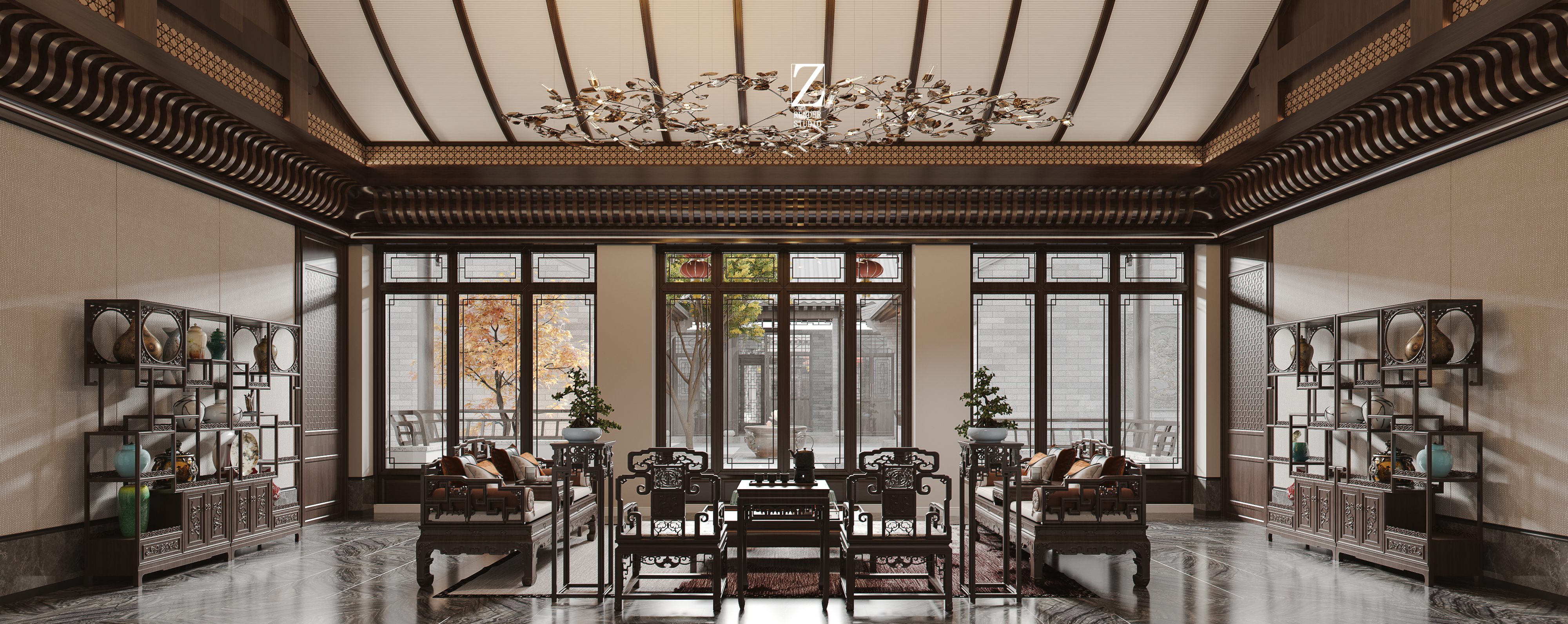 四合院住宅设计表现一-0