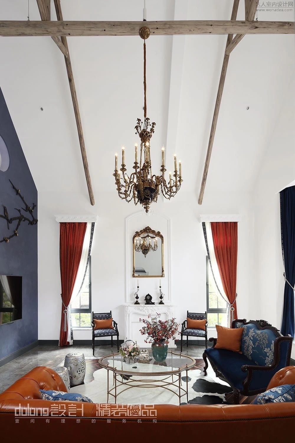 混搭风格独栋别墅设计 | 优雅知性女业主的梦想家园-2