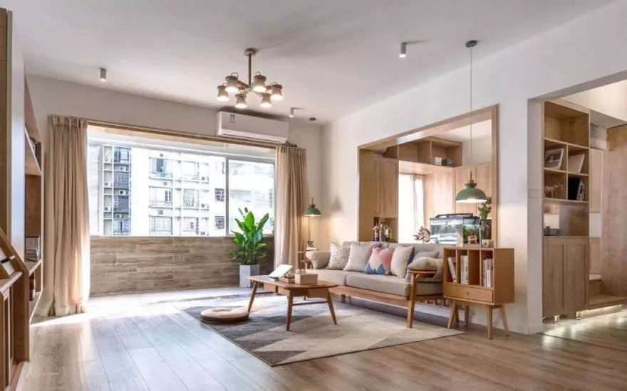 116㎡原木装修 | 主卫改衣帽间,书房装榻榻米-0