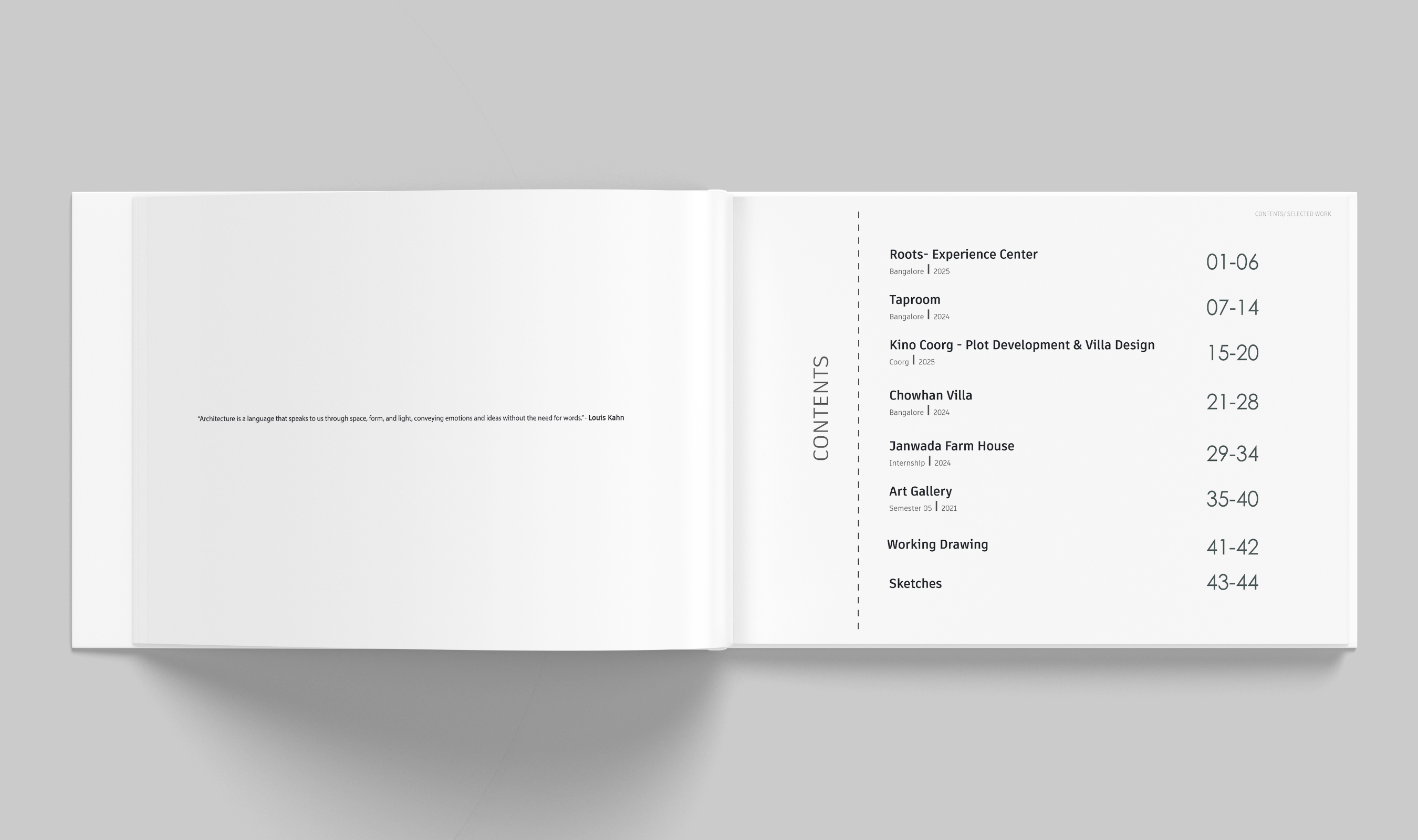 Architecture Portfolio | AK | 2025-2