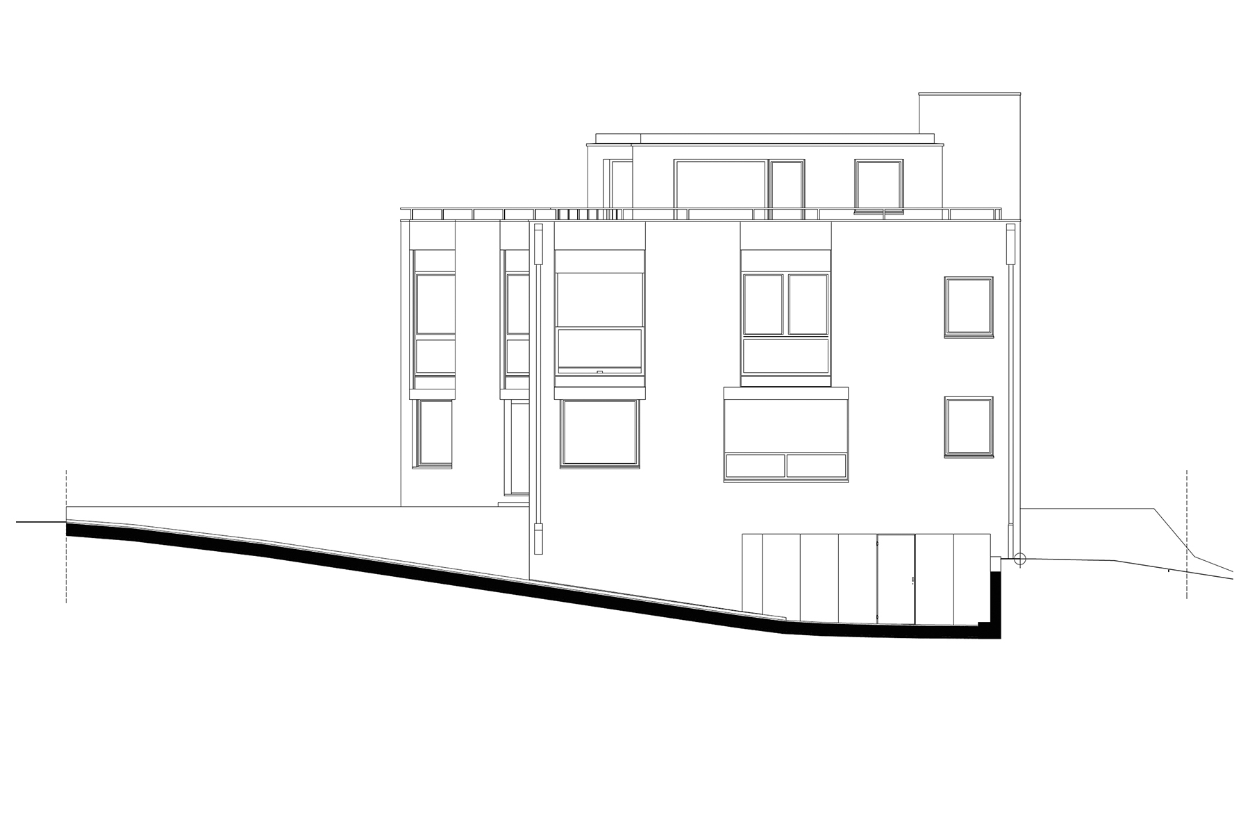 折叠金属的折纸式建筑——Binigitngen II 公寓楼-22