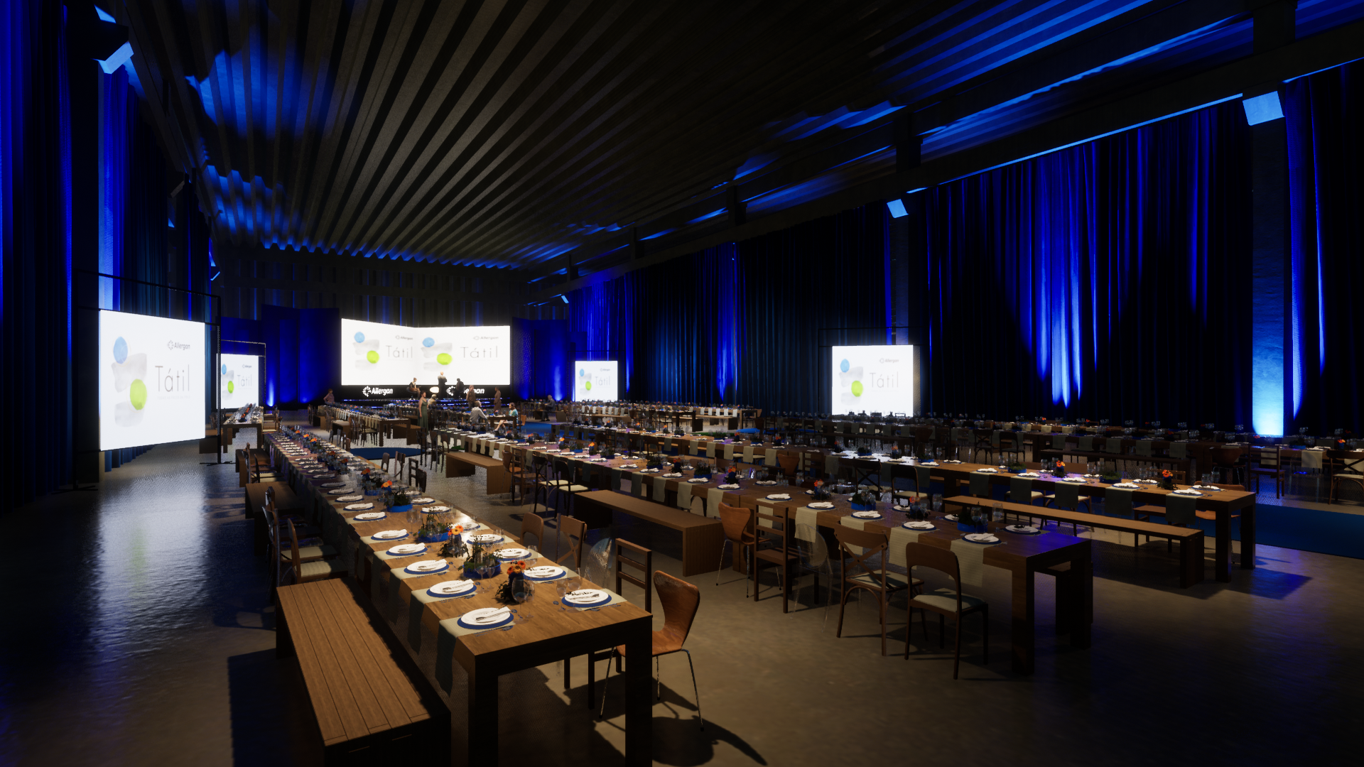 Cenografia Allergan Tátil lançamento-22