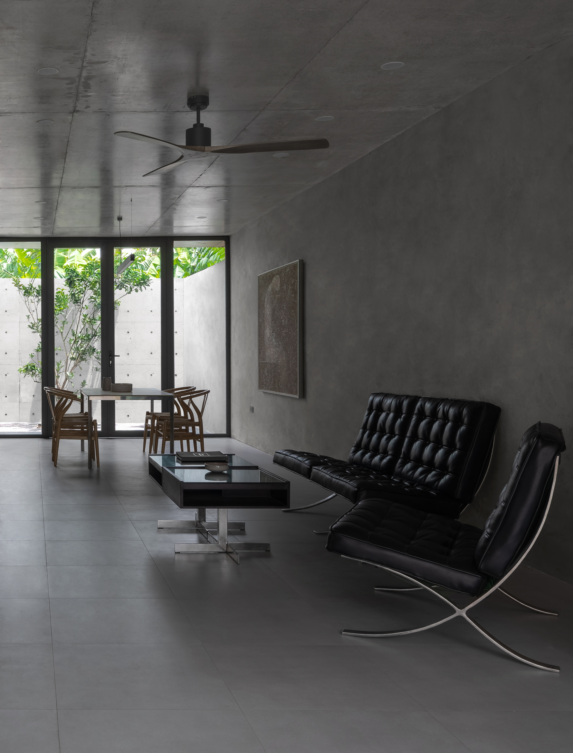 河内小型家庭住宅设计 | 双庭院通风，室内外融合-16