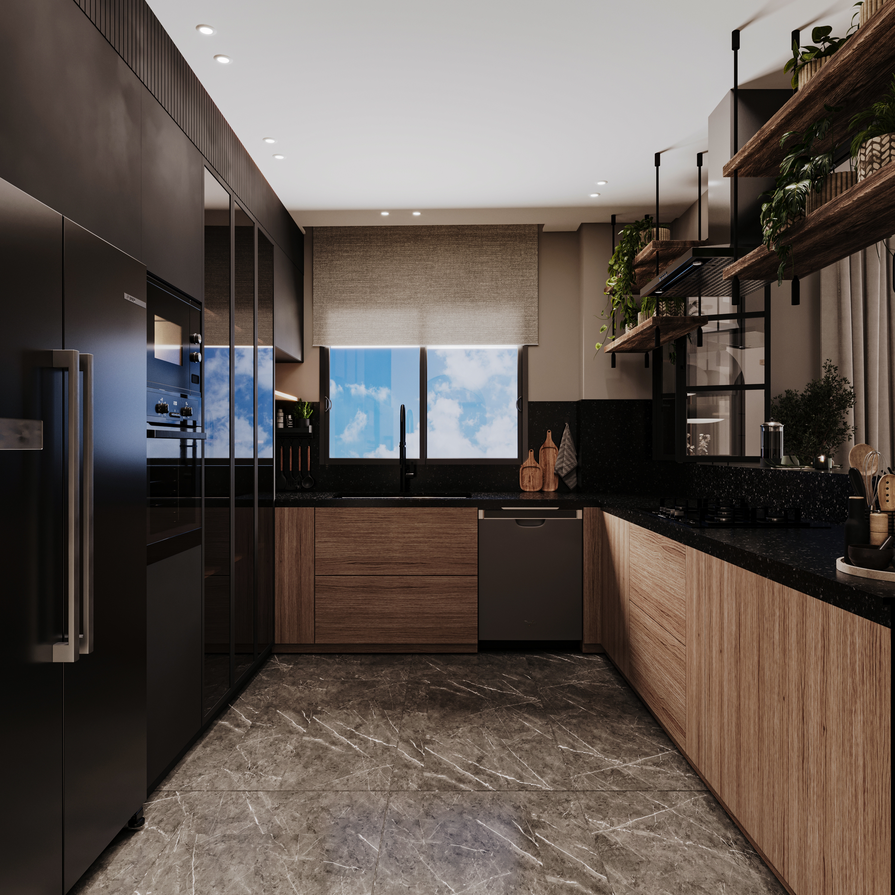 Earthy Modern Apartment-4