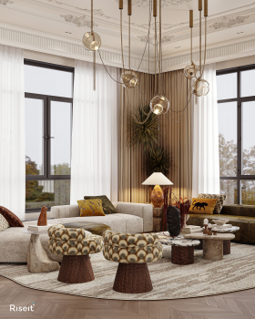 家庭起居与用餐区丨巴林丨REEM MEHIA