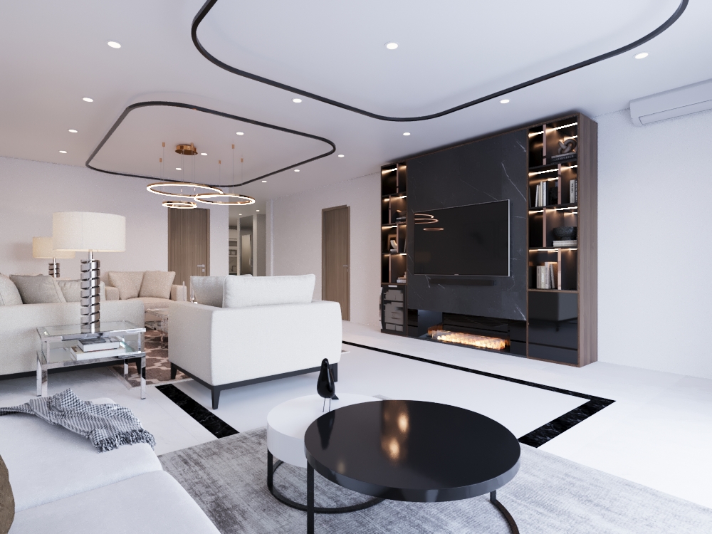 Villa Interior Design (Katameya Gardens New Cairo)-14