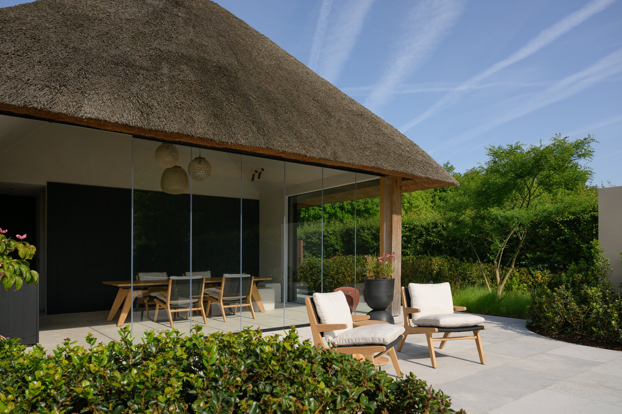 既有住宅带温室,泳池和淋浴墙的扩建项目丨Ai&M bvba-7