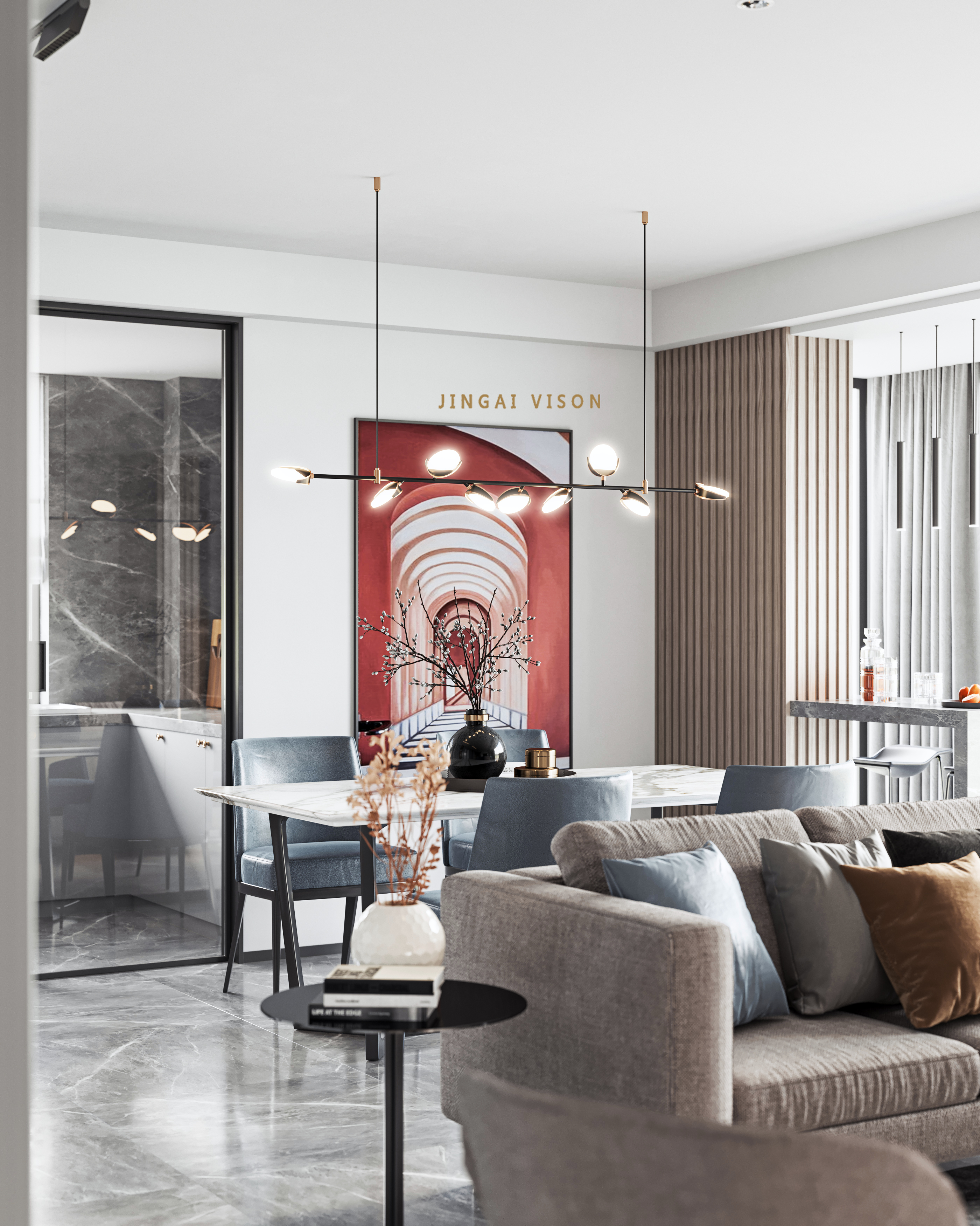 现代简约客厅设计，演绎舒适生活美学-5