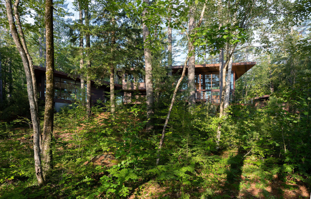 美国俯瞰湖边住宅（2018）Murdough Design Architects-25