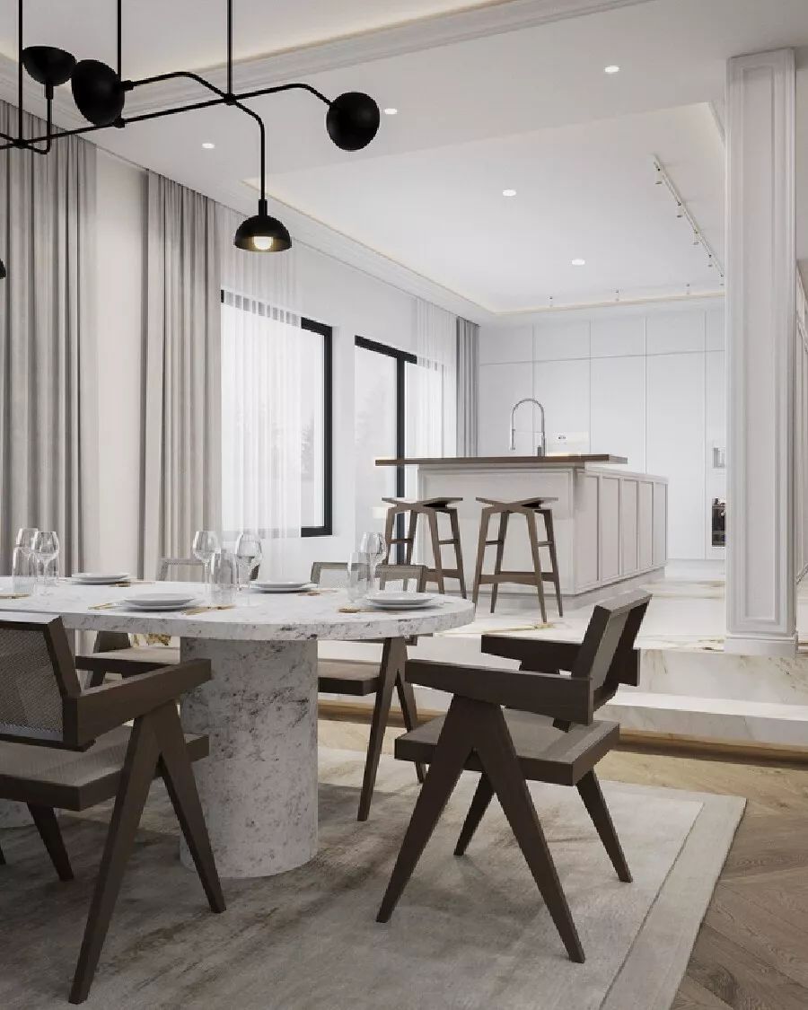 现代奢华住宅设计,精致多变、色泽温馨柔和-65