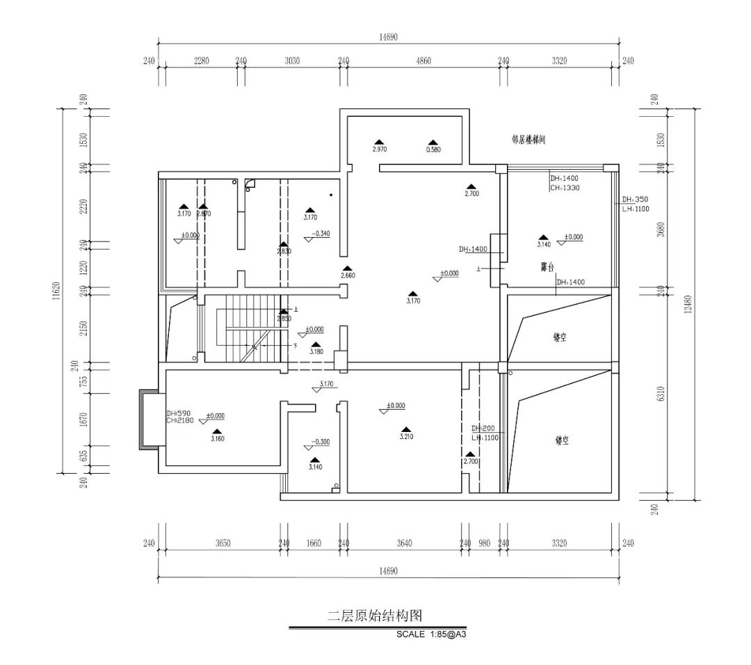 一套房改两套，全屋十几种颜色还想让客厅"裸奔"  | 南也设计-72