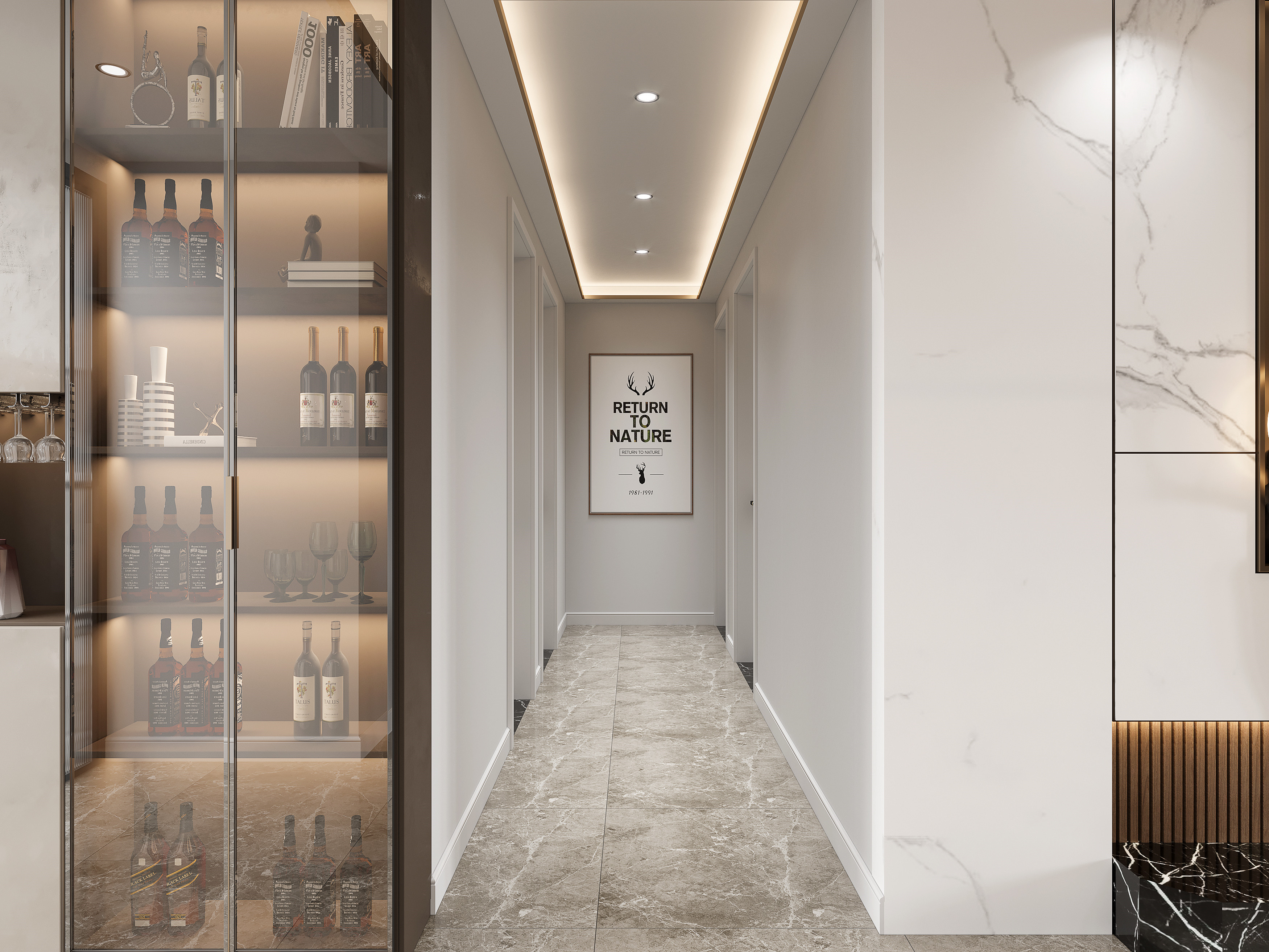 现代简约黑白灰卧室设计-4