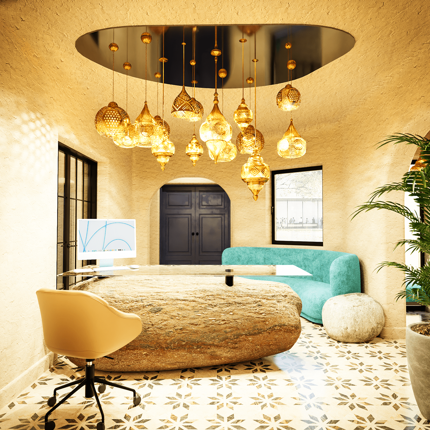 Eastern Style Small Reception Design-5