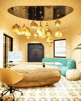 Eastern Style Small Reception Design
