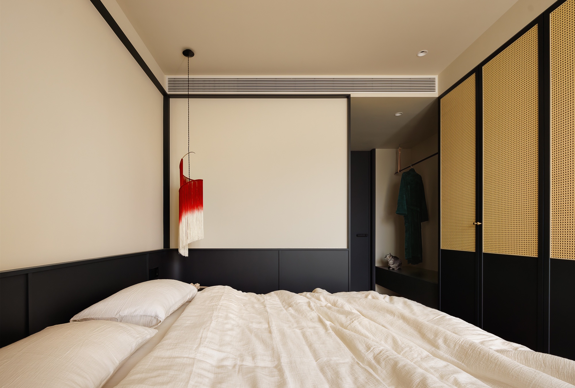 东方气韵遇上复古色彩住宅设计丨HURR赫设计-43