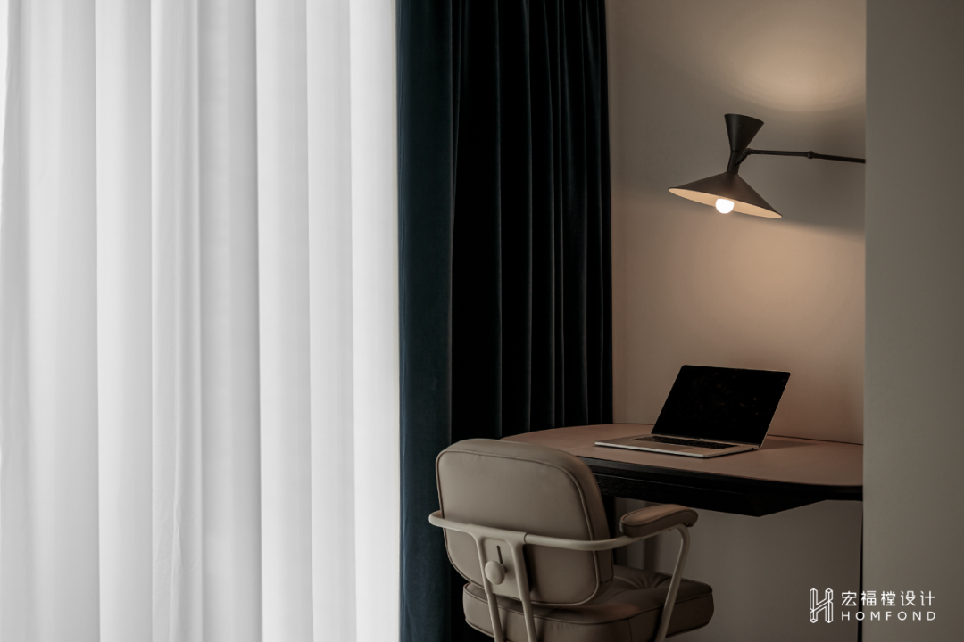 静谧黑+趣味橙，宁静自然的纯洁空间 | 宏福樘设计-33
