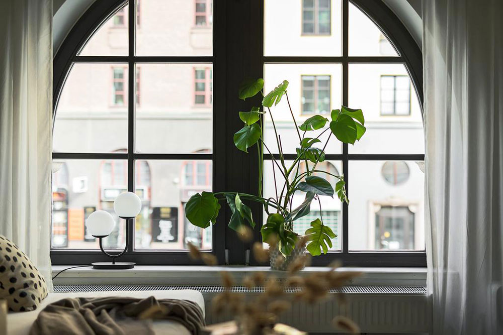 斯德哥尔摩小公寓的弧形窗设计-5