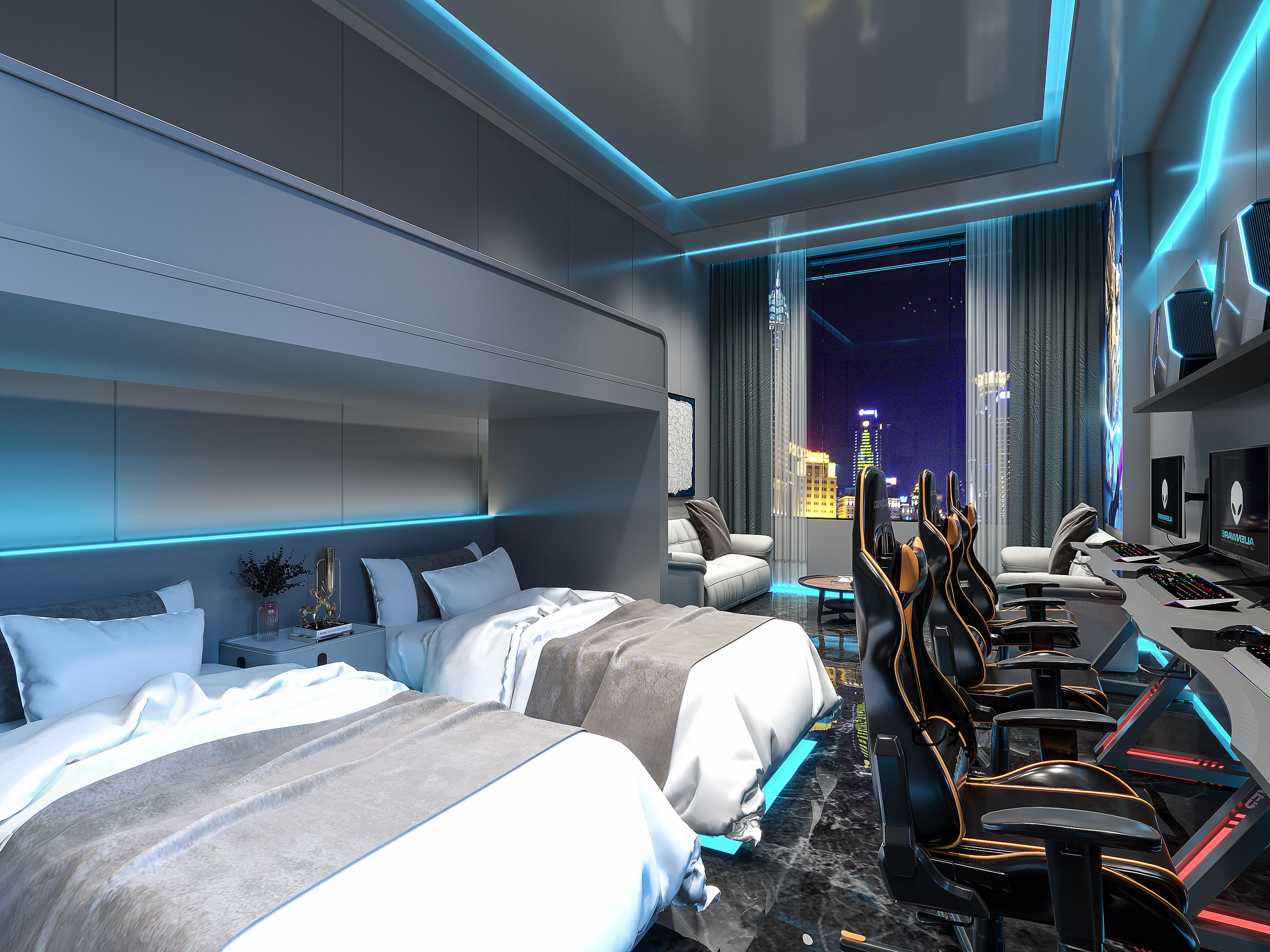 电竞酒店设计-8
