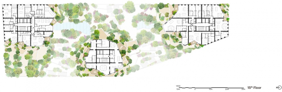 阿姆斯特丹"山谷"综合体 | 绿色与人性并重的建筑奇迹-95
