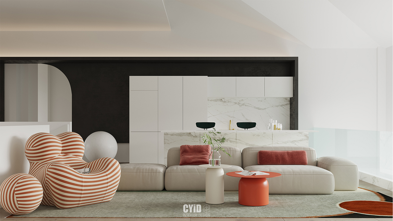 辰佑设计│现代别墅曲线美学与结构美-30