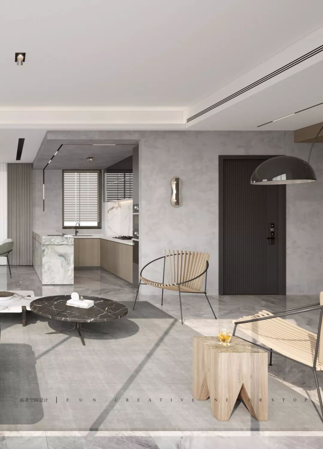 绍兴融创越州府现代大平层 | 双倍空间,大胆用色-23