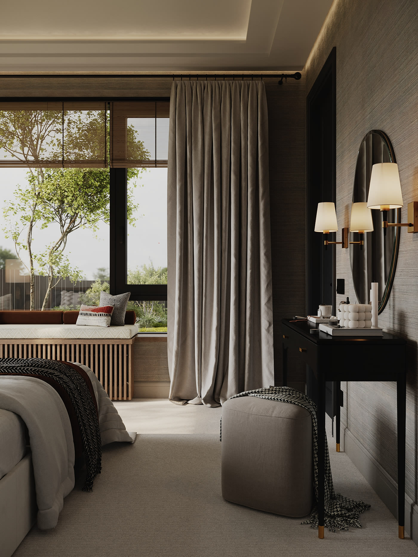 复古绿高级轻奢空间！-17