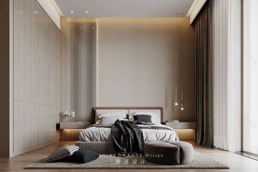 《橙熹设计》90 后业主的通透婚房,自然光与空间的完美融合-41