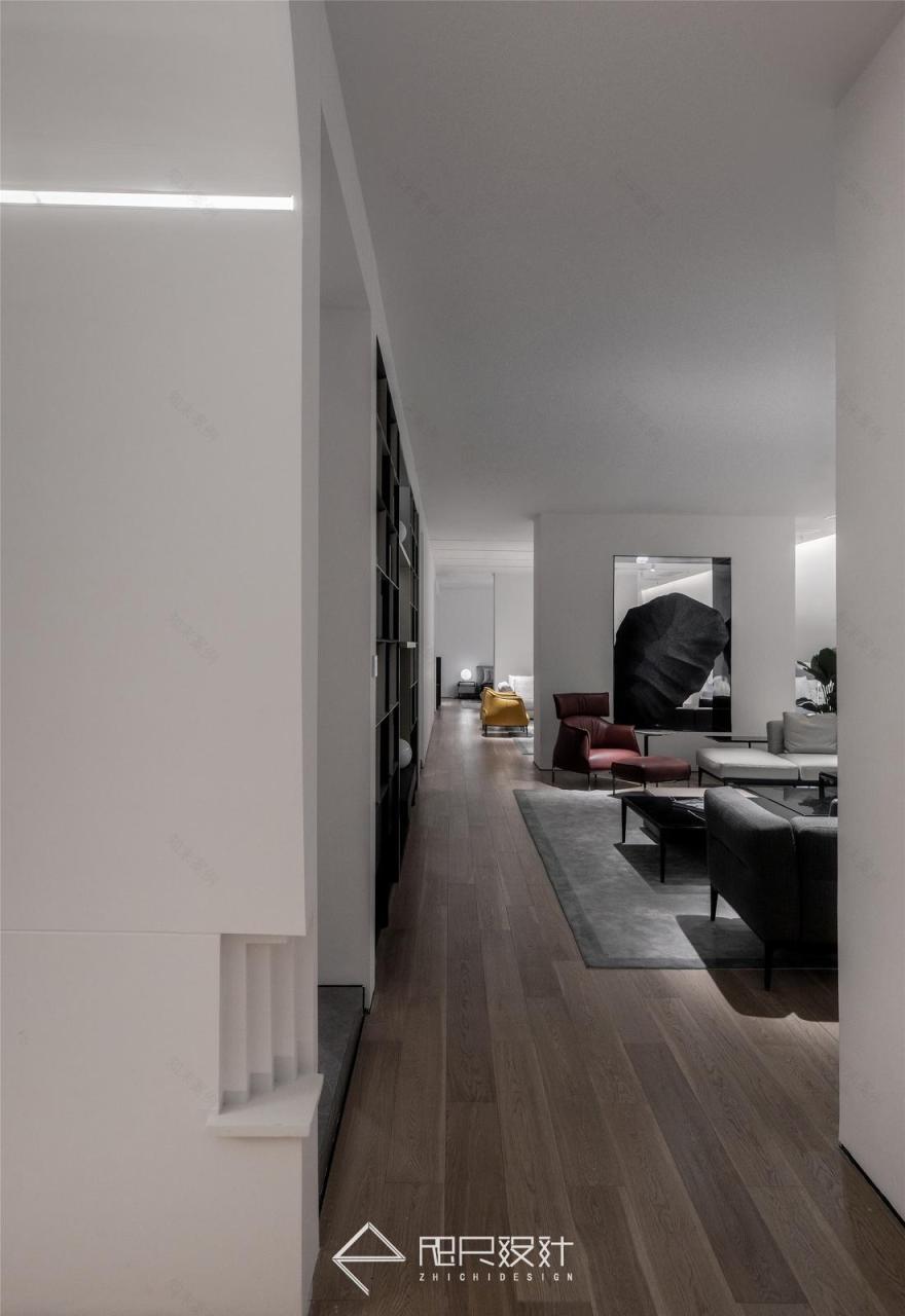 半墙设计、镜像交错,打造个性家居空间-14