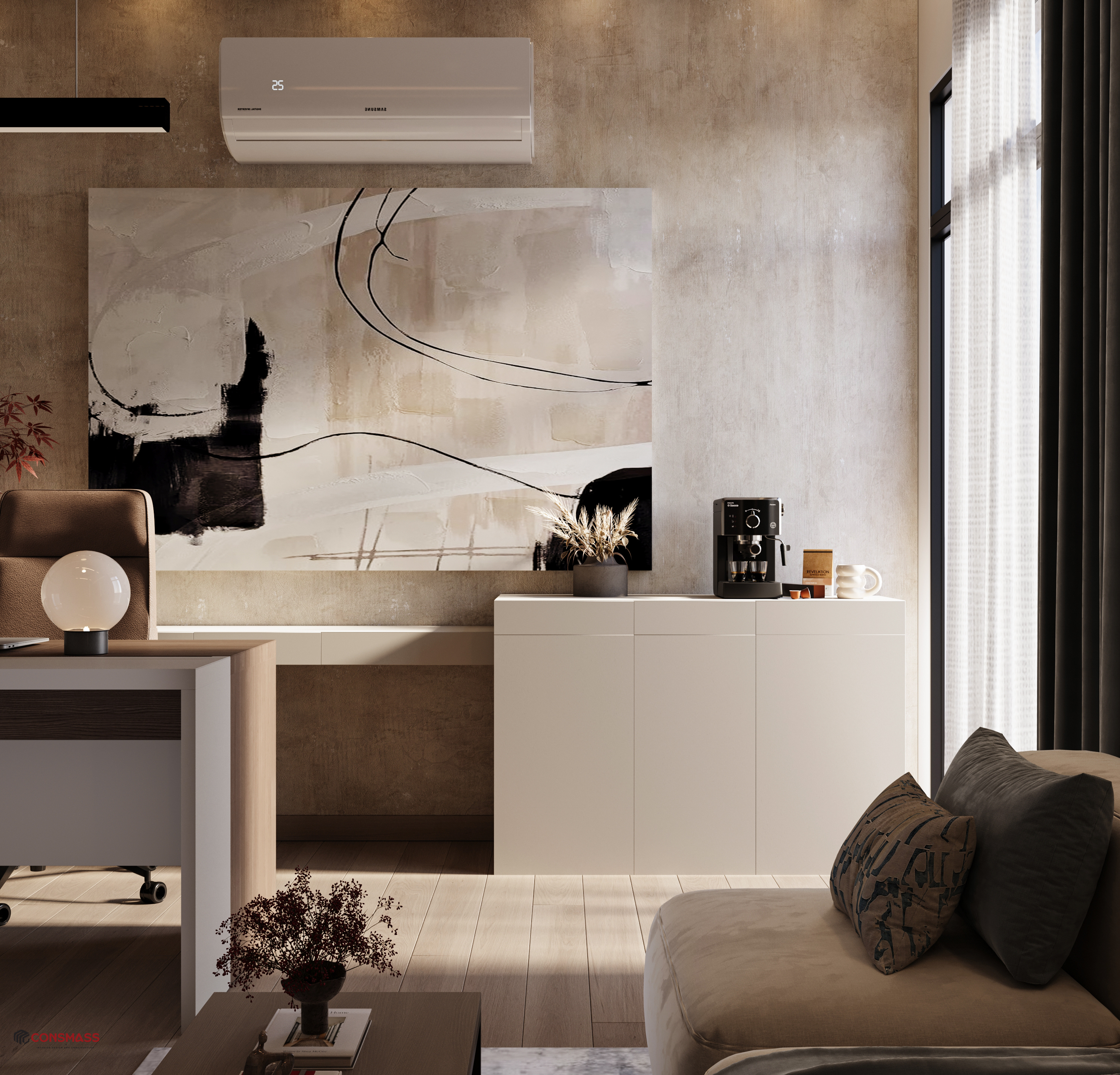 带露台的客厅设计丨埃及-10