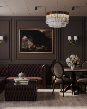 English office room interior design