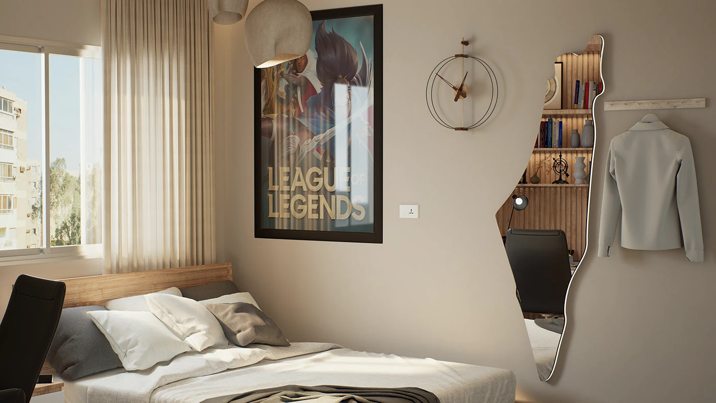 风格室内设计（青年卧室）-21