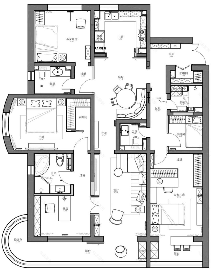 北京180m²法式学区房设计丨中国北京-13