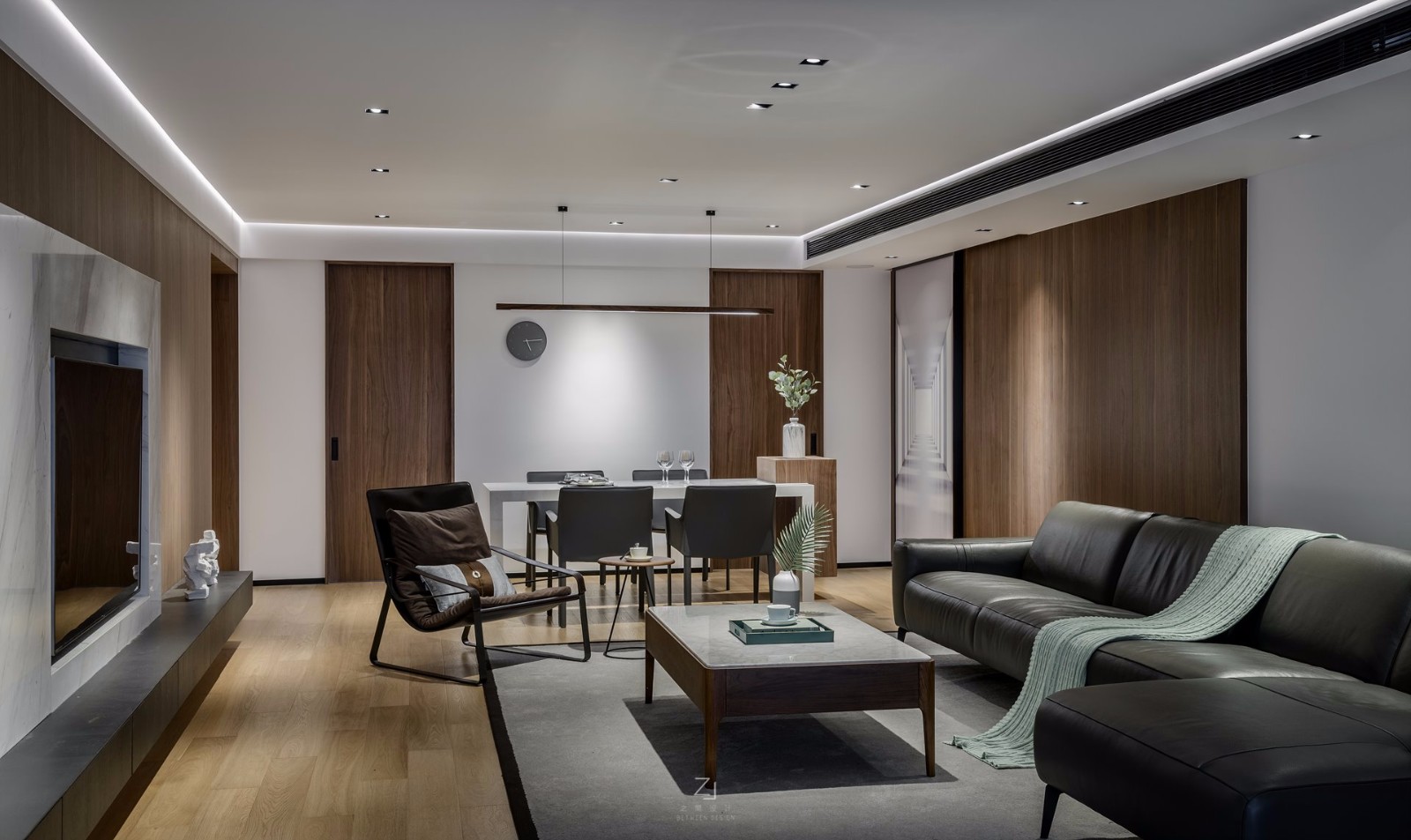 安然——150㎡大气简约住宅  之间设计-10