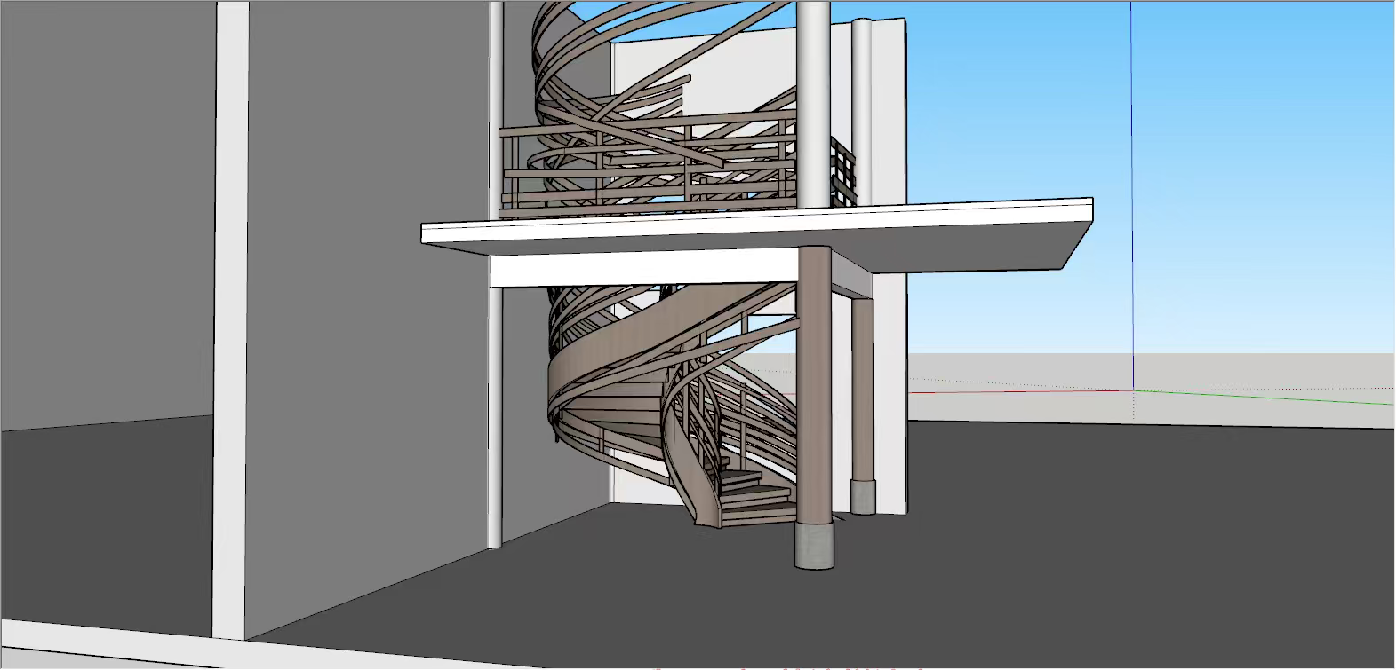 异形楼梯设计 建模  效果展示-1