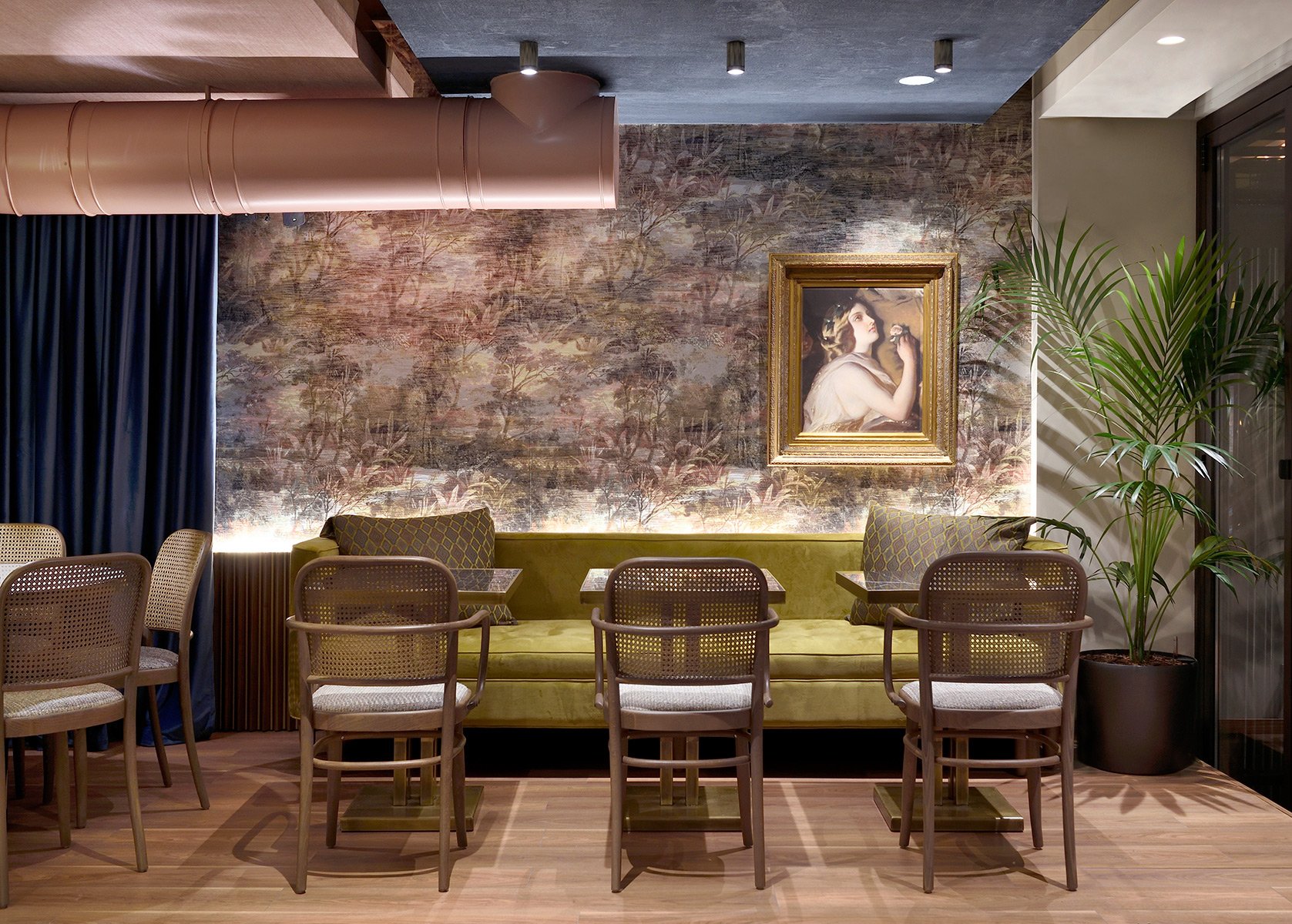 奥伯隆咖啡厅 | 融入莎士比亚元素的现代空间设计-4